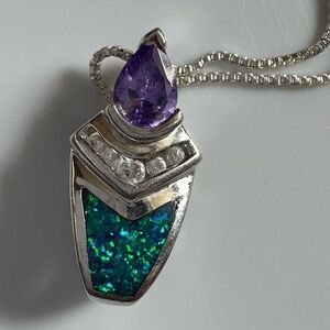 Vintage sterling  Silver 925 Necklace